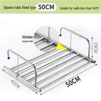 Stainless Steel Retractable & Folding Balcony Drying Rack for Clothes & Shoes