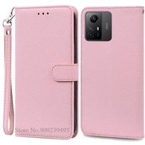Note 12S dėklas Xiaomi Redmi Note 12S dėklui Redmi Note 12S prabangus odinis piniginės atverčiamas dėklas Redmi Note 12S apsauginiam dėklui for Redmi Note 12S black