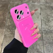 Originalus Stiklinis Blizgus Kietas Atsparus Smūgiams Dėklas iPhone 17 16 15 14 13 12 11 Pro Max Plus Makaronų Saldainių Spalvos Dangtelis iPhone Air iPhone 14 gray