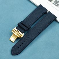 21mm Seastar 1000 Kvarcinė / Automatinė serija T120407A Drobės Nailono Laikrodžio Dirželis apyrankės dirželis Laikrodžio Dalys Vyriškas Tissot T120 Gold Buckle mėlyna