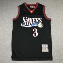 Philadelphia 76ers Krepšinio marškinėliai be rankovių Topas Vyrams Moterims Sportinė apranga Gerbėjų apranga Small white