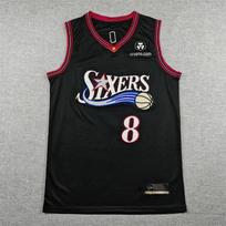 Philadelphia 76ers Krepšinio marškinėliai be rankovių Topas Vyrams Moterims Sportinė apranga Gerbėjų apranga XL
