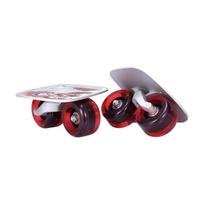 Wheeled Slide Board Maneuverable with Aluminum Deck NonSlip Skateboard for raudona