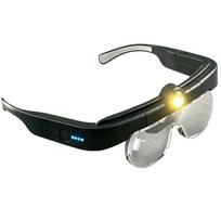 With Light LED Magnifying Glass USB Rechargeable Head Mounted Head-Mounted Magnifier Hands Free Headband Magnifier Soldering juoda