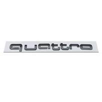 3D ABS Automobilio Priekinės Grotelių Emblema Audi Quattro Logotipui A3 A4 A5 A6 A6L A7 A8 Q3 Q5 Q7 S3 S4 S5 RS3 RS4 RS6 Ženklelio Priedai
