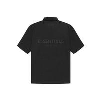Fear of God Essentials SS21 Short Sleeve Polo With Back Logo Unisex Tops Black FOG-SS21-551 M black