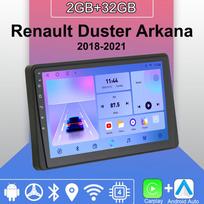 Android Carplay Automobilinis Radijas Renault Duster Arkana 2018-2021 Multimedijos Grotuvas Pagrindinis Įrenginys Stereo GPS Navigacija BT WIFI 2+32GB 2+32GB