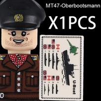 MOC Antrojo pasaulinio karo Vokietijos kariuomenės kareivių figūrėlės Konstruktoriaus kaladėlės Karininkas Armija Pėstininkai Kepurė Žemėlapis Atspausdintos plytelės Kaladėlės Žaislai Berniukų dovana