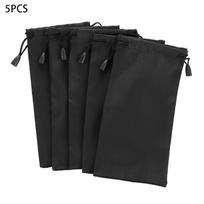1/5/10 Pcs Soft Cloth Waterproof Sunglasses Bag Microfiber Dust Storage Pouch Glasses Carry Bag Portable Eyewear Case Container black