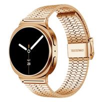 Metalinė apyrankė Samsung Galaxy Watch 8 40mm 44mm 8Classic 46mm Ultra (2025 m) 47 mm nerūdijančio plieno apyrankė „Galaxy Watch“ laikrodžiui Watch 8 Classic 46mm rožinio aukso spalvos