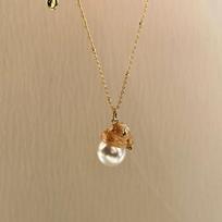 Light Luxury Wire Drawing Craft Star Christmas Hat Design Necklaces Retro Series Fine Exquisite Pearl Collar Chain Jewelry 45cm beige