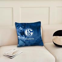 Futbolo klubas S-Schalke 04 Istorija pagalvės užvalkalas Svetainės Galvūgalio Biuro pagalvėlė Miegamojo pagalvėlė Sofos Miego laiko pagalvės užvalkalas 12x12Inch blue