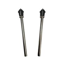 Metaliniai būgnų stovai ir kojelės - Muzikos instrumentų priedai būgnų komplektams, grindų tomams ir bosiniams būgnams Bass Drum Straight Legs Set of 2 (Long Rod) black
