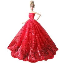 NK 29-32CM Lėlės Princesės Suknelė Juoda Suknelė Batai 1/6 Lėlėms Aksesuarai 11,5 colio Lėlės Drabužiai Šventiniai Aprėplai Dovana Žaislas JJ red