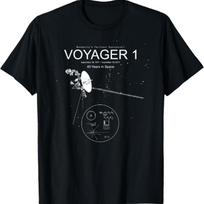 Voyager 1-Žmonijos tolimiausias kosminis laivas-40 metų kosmose Marškinėliai XXXL juoda