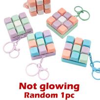 Fidget Decompression LED 9 Keyboard Key Toy for Adults Antistress Toys Boys Girls Anti Stress Finger Keyboard Games Keychain white