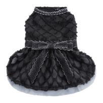 High Quality Puppy Cat Dog Evening Dress Elegant Pet Wedding Princess Dresses for Small Dogs York Bowtie Skirt mascotas Clothes (as the picture,XS-advise 2-3kg) black