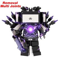 Skibidi Toileted TVman Multi Joined Mini Building Blocks Speakerman Cameraman Action Figures Model Toys for Kid Xmas Easter black