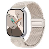 Skirta Redmi Watch 6/5/4 XiaoMi Mi Band 8 Pro Greito atsegimo magnetinis pintas nailoninis dirželis Reguliuojama kvėpuojanti sportinė apyrankė For Mi Band 8pro gray