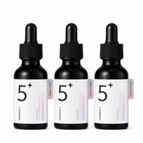 numbuzin No.5 Glutathione C Concentrated Serum 30ml × 3 Value Pack / EXP 27.07.23 3pcs + Korean Mask Sheet Gift black