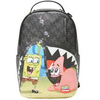 Sprayground x SpongeBob Bendradarbiavimas Ryklio Logotipas Ryklio Burnos Spaudinys Grafiti Amerikietiškas Laisvalaikio PVC Kuprinė Unisex Kuprinė W1115724 Box,Multicolor black