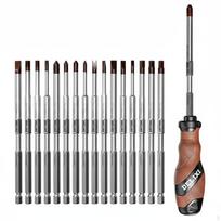Precise Screwdriver Set, S2 Steel, MultiFunction, Commercial Grade, Compatible with Electric Tools gray