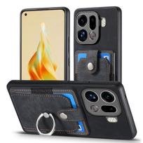 for OPPO Find X9 Pro Leather Magnetic Wallet Card Slot Ring Holder Case for OPPO Find X9Pro Stand Shockproof Cover Funda OPPO Find X9 Pro juoda