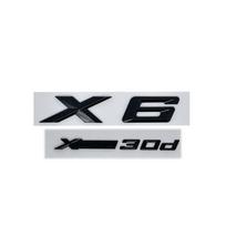 3D ABS raidės emblemai bagažinės emblemai, tinkami BMW X6 modeliams E71 F16 E72 G06, taip pat XDRIVE 30d 28i 30i 35i 50i white