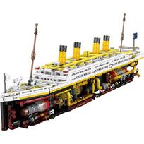 MOC Creative Titanic Semi-Mechanical Building Blocks Model Educational Desktop Decoration Bricks for Adults Gift yellow