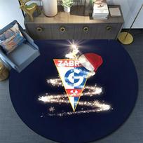 Górnik Zabrze,Round Area Rug,Carpet Rug for Living Room Bedroom Sofa Playroom Decor,Non-slip Floor Mat 80cmx80cm
