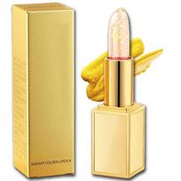 Gilded Transparent Lipstick: Temperature & Color-Changing with Beta-Carotene & Vitamin E, Long-Lasting, No Transfer Regular Size