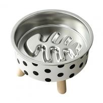 Slow Feeder Cat Bowl Anti Pet Bowl Elevated Cat Bowl with Removable Stainless Steel Slow Feeder Dish for Small Dogs Cats 4
