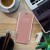 Mirror Case For Xiaomi Redmi 15C 14C MI 15T Pro 14T 13T Note 14 Pro Plus 13 Cover View PU Leather Kickstand Flip Holder Case POCO X6 5G&Flip Case gray