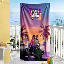 Grand Theft Auto Beach Towel Super Soft Absorbent Comfortable Lightweight 80cmx160cm(31x63inch)