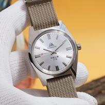 Shanghai 7120 Rankinio užvedimo mechaninis laikrodis Vyriškas 36 mm Retro Verslo Laikrodis Klasikinis Kinijos Mechaninis Laikrodis white