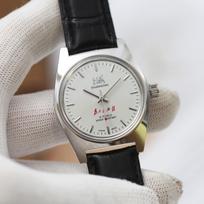 Shanghai 7120 Rankinio užvedimo mechaninis laikrodis Vyriškas 36 mm Retro Verslo Laikrodis Klasikinis Kinijos Mechaninis Laikrodis gray