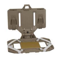 Montuojamas Tactical Navigation Board Universalus krūtinės taktinės liemenės sulankstomas mobiliojo telefono laikiklis ruda