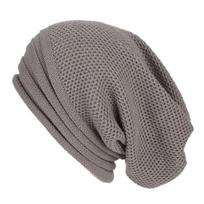 Winter Slouchy Baggy Beanie Wool Knitted Warm Hat Oversized for Men & Women Soft Windproof Durable for Skiing Weekend Trips gray