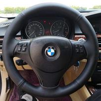 Individualus automobilio vairo pynimo užvalkalas 100% tinka BMW E90 320i 325i 330i 335i E87 120i 130i 120d Automobilio interjero aksesuarai Red Thread