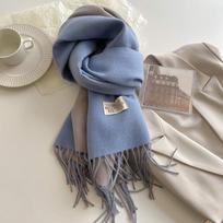 Prabangus 2 spalvų kašmyro šalis moterims rudens žiemos skara pashmina nosinaitė ponia pareo minkštas vėjui atsparus kelioninis bufanda 68x200cm gray