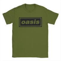 Vyrai Moterys Britų O-Oasis Roko Grupės Marškinėliai Medvilniniai Drabužiai Laisvalaikio Trumpomis Rankovėmis Apvalia Kaklo Marškinėliai Vasaros Marškinėliai S black
