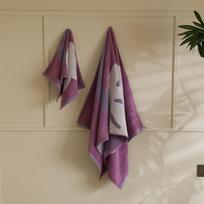 Long-staple Cotton Big Tulip Towel Class A Double-color Bathroom Absorbent Towel 35*34cm gray