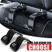 Automobilinės kėdutės galvos atramos kabliukas daugiafunkcinis laikiklis mobiliajam telefonui Volvo Rdesign XC90 S60 XC60 V70 S80 S40 V50 V40 V60 C30 S70 2Pcs gray
