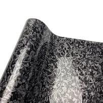 Glossy Forged Carbon Fiber Vinyl Wrap Air Bubble Free Car Sticker Waterproof For Auto Motor Car Decal Laser Forged Carbon Film 10X152 CM sidabras