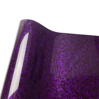 Glossy Forged Carbon Fiber Vinyl Wrap Air Bubble Free Car Sticker Waterproof For Auto Motor Car Decal Laser Forged Carbon Film 30X152 CM violetinė