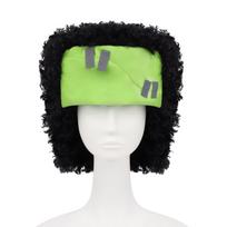 Halloween Plush Banged Head Hat Frankenstein Funny Headgear Cosplay Horror Headgear Hat Props green