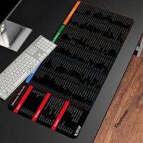 Windows Shortcuts Mouse Pad XXL Mousepad Rubber Keyboard Pads Gaming Setup Accessories Mouse Mat 900x400mm Small 200x250x2mm gray