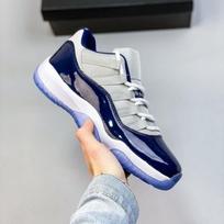 AJ11 Retro Concord žemi krepšinio bateliai - Vyriški ir moteriški, atsparūs dilimui, universalūs sportiniai batai 42 gray