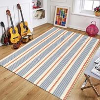 Brown Striped Large Area Rug Modern Soft Floor Mat for Living Room Bedroom Carpet for Coffee Table and Bedside 120x160cm