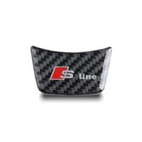 3D Anglies Pluošto Juodas RS Logotipas S Line Emblema Automobilio Vairo Ženklelis Lipdukas Skirtas Audi A1 A3 A4 A5 A6 A7 S3 S4 S5 S6 Priedai gray
